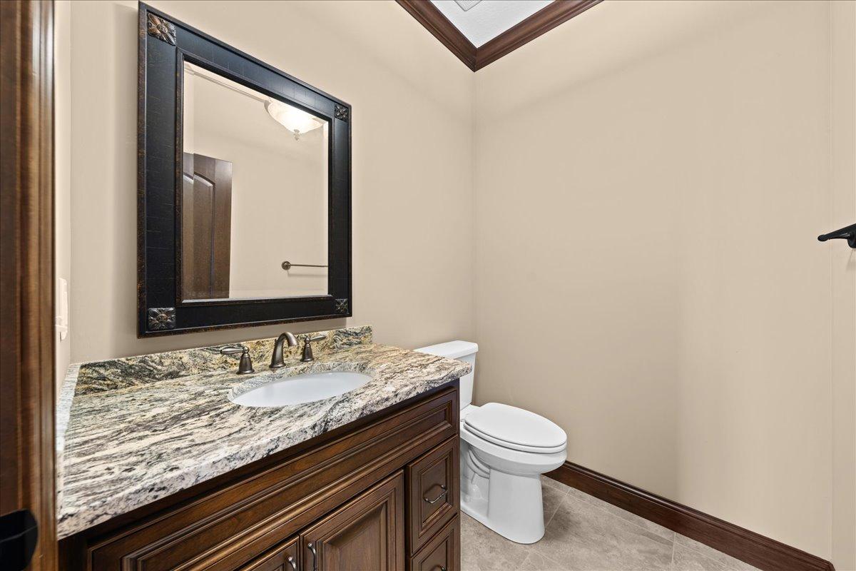 1/2 bath back off of mud room.