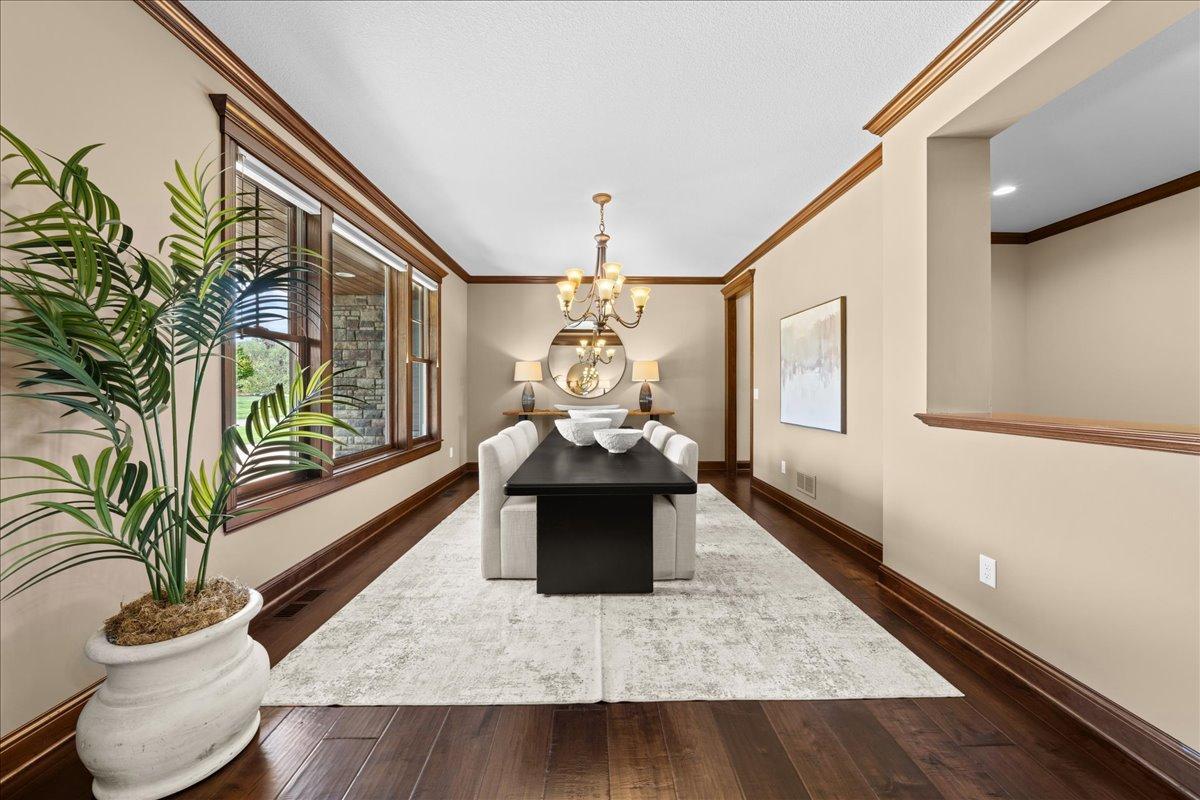 Formal dining area.