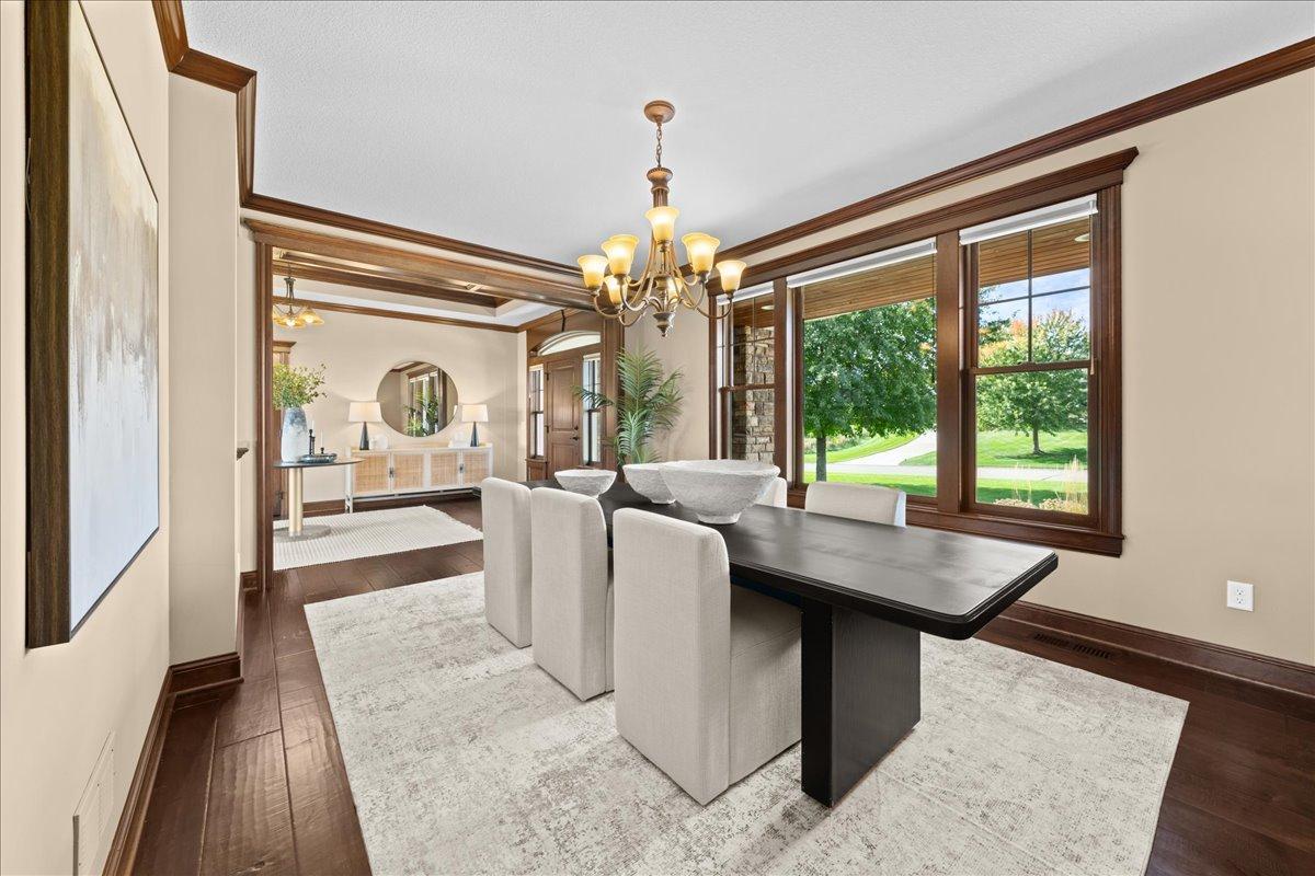 Formal dining area.