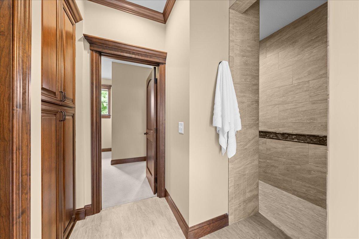 Walk in shower to right of picture.