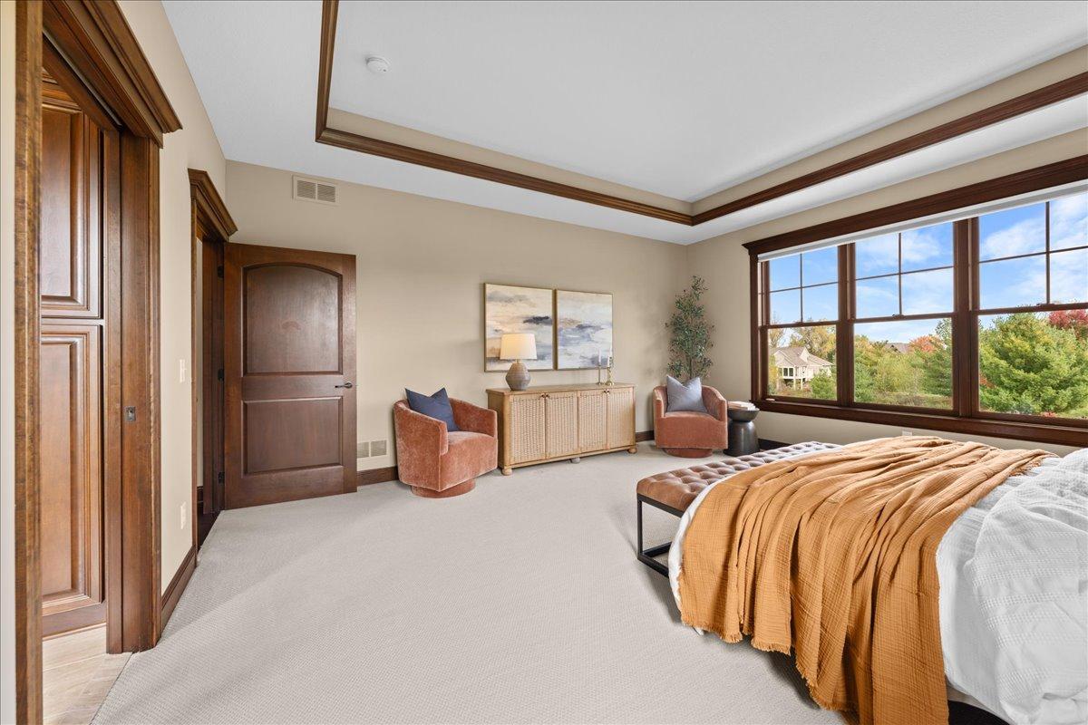 Primary suite with full bath.