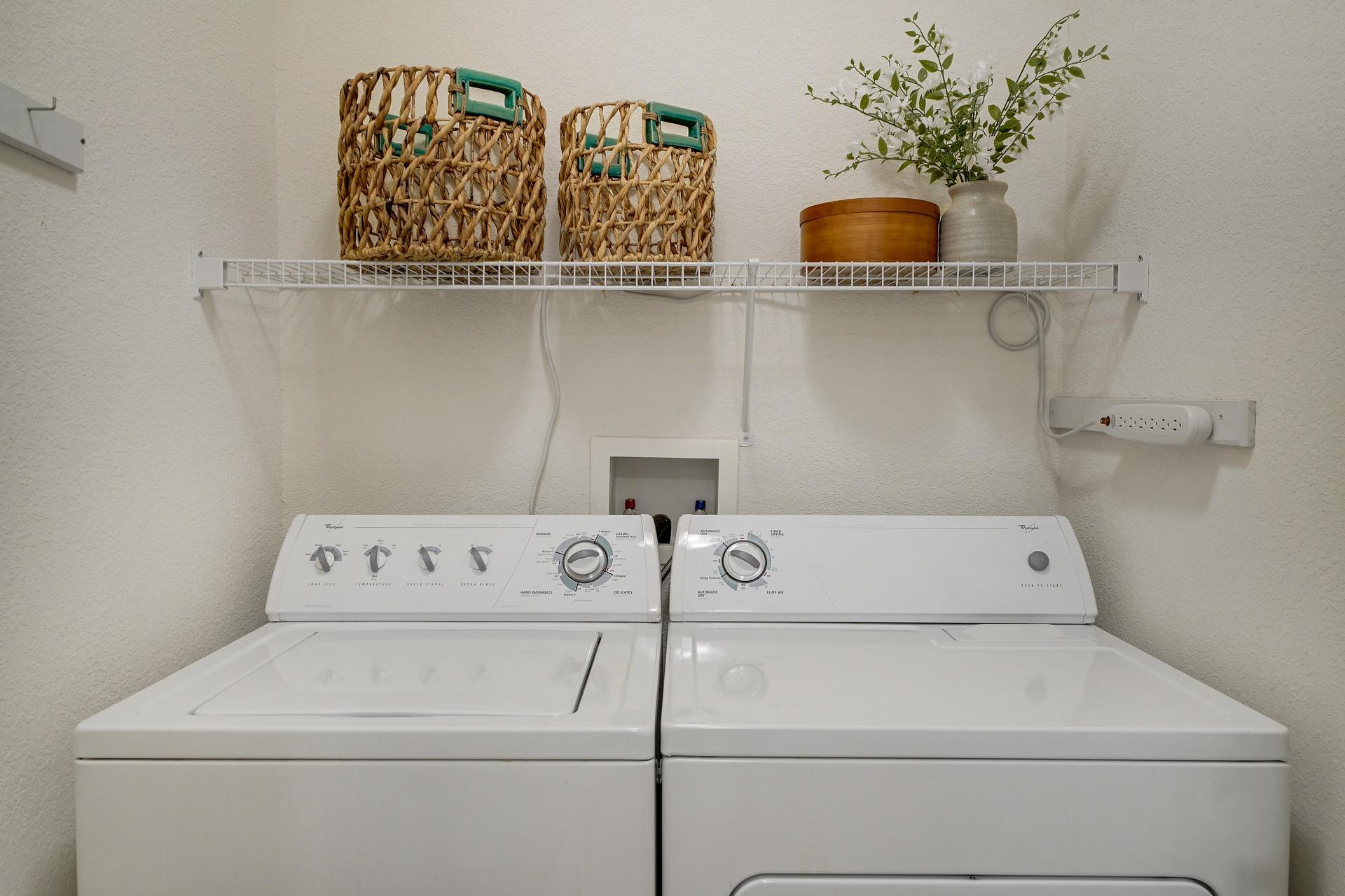 In-unit laundry room