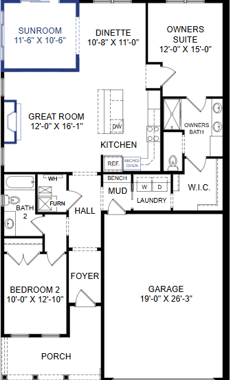 Main Level Floor Plan