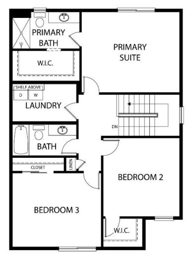 Upper Floor Plan. Information deemed reliable but not guaranteed.