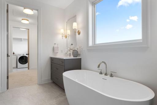 Primary Bath Freestanding Tub - Not Actual Home, Photos of Model with the Same Layout