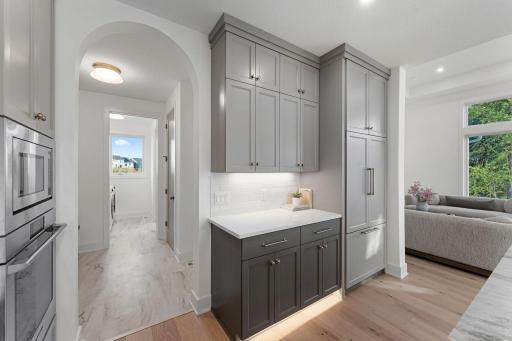 Built-In Wall Ovens and Arched Hallway - Not Actual Home, Photos of Model with the Same Layout