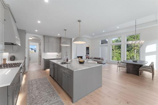 Kitchen Open to Living Areas - Not Actual Home, Photos of Model with the Same Layout