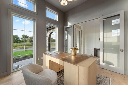 Office with Tall Windows - Not Actual Home, Photos of Model with the Same Layout