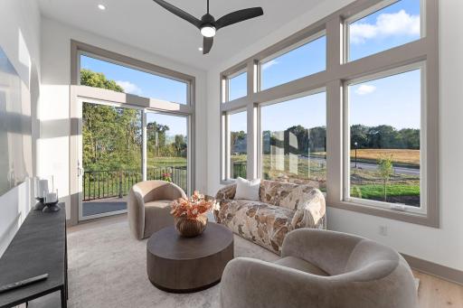 Sun Room with Walls of Windows - Not Actual Home, Photos of Model with the Same Layout