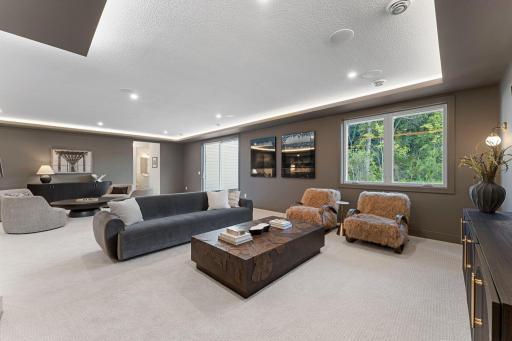 Lower Level Family Room - Not Actual Home, Photos of Model with the Same Layout