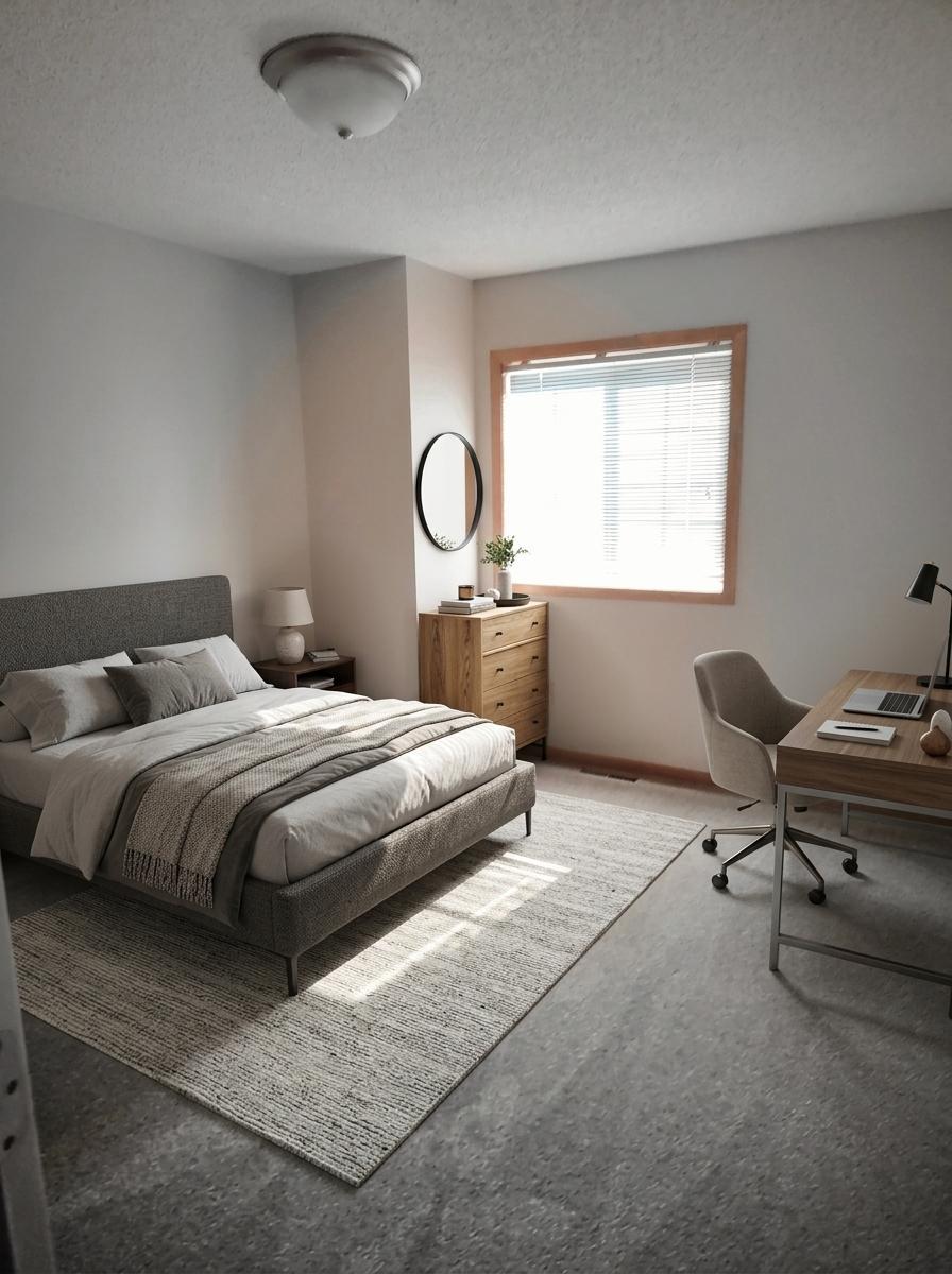 2nd bedroom staged