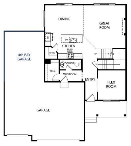 Main Level Floor Plan. Information deemed reliable but not guaranteed.