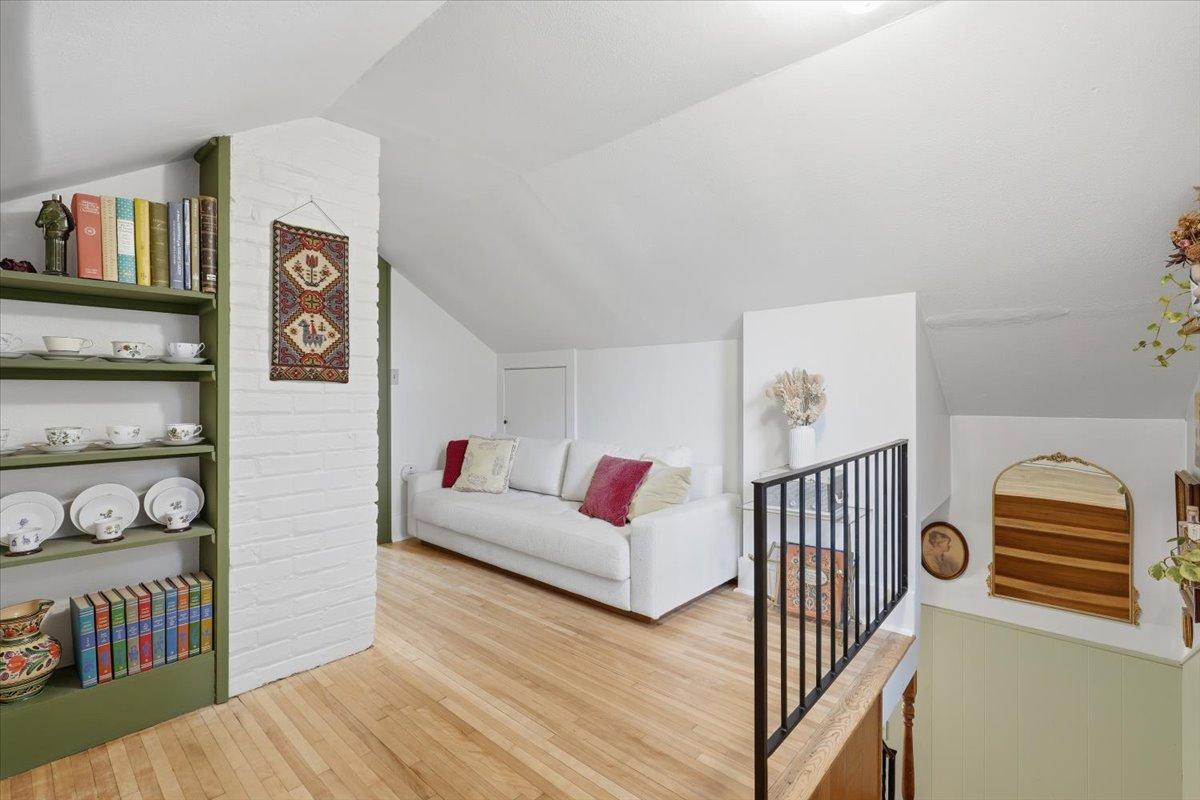 More than a hallway—the upstairs landing creates a bonus space for your reading chair, record collection, desk or whatever makes home feel like yours.