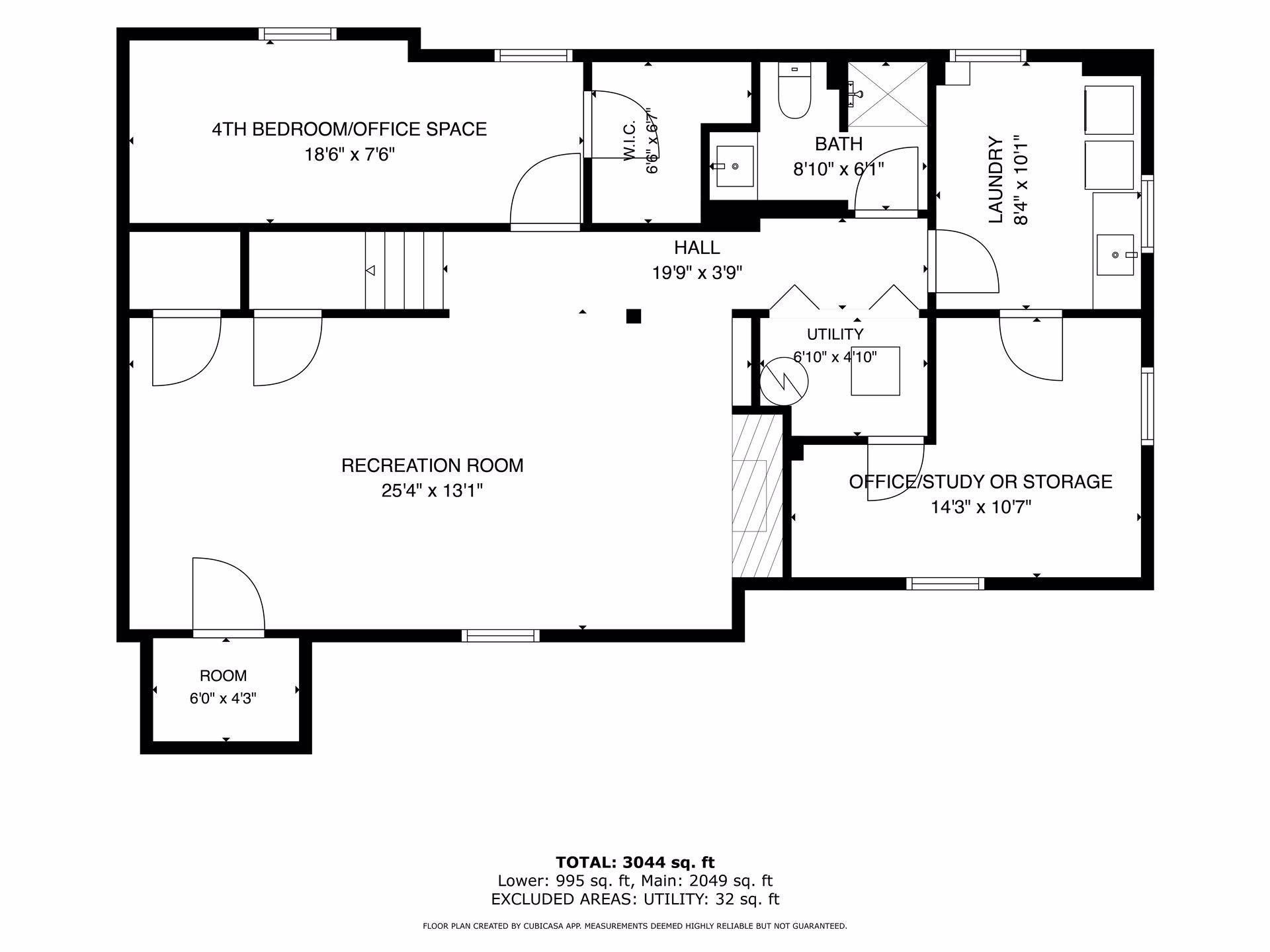 Lower Level Floor Plan