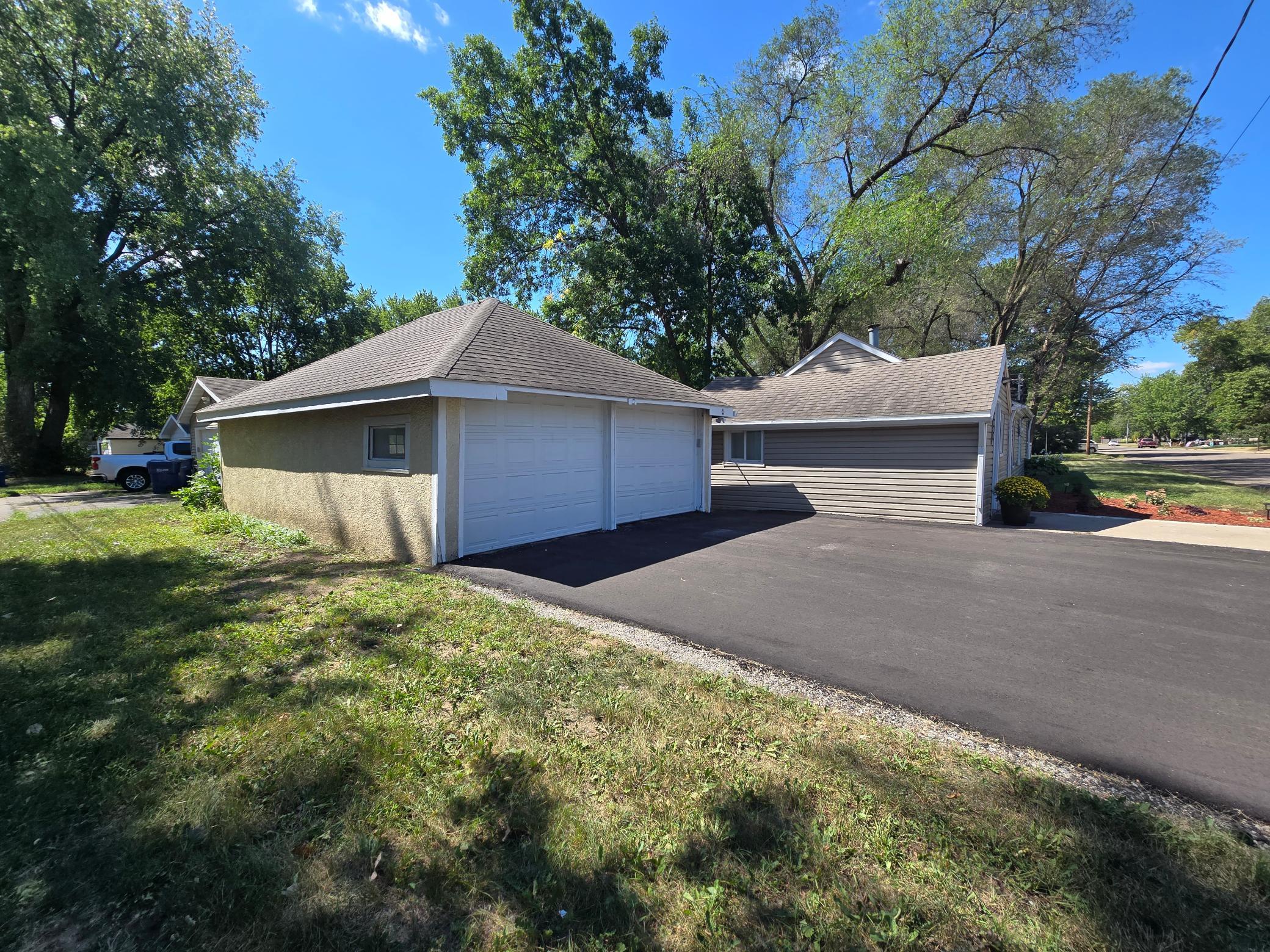 Oversized 2 Stall Garage.