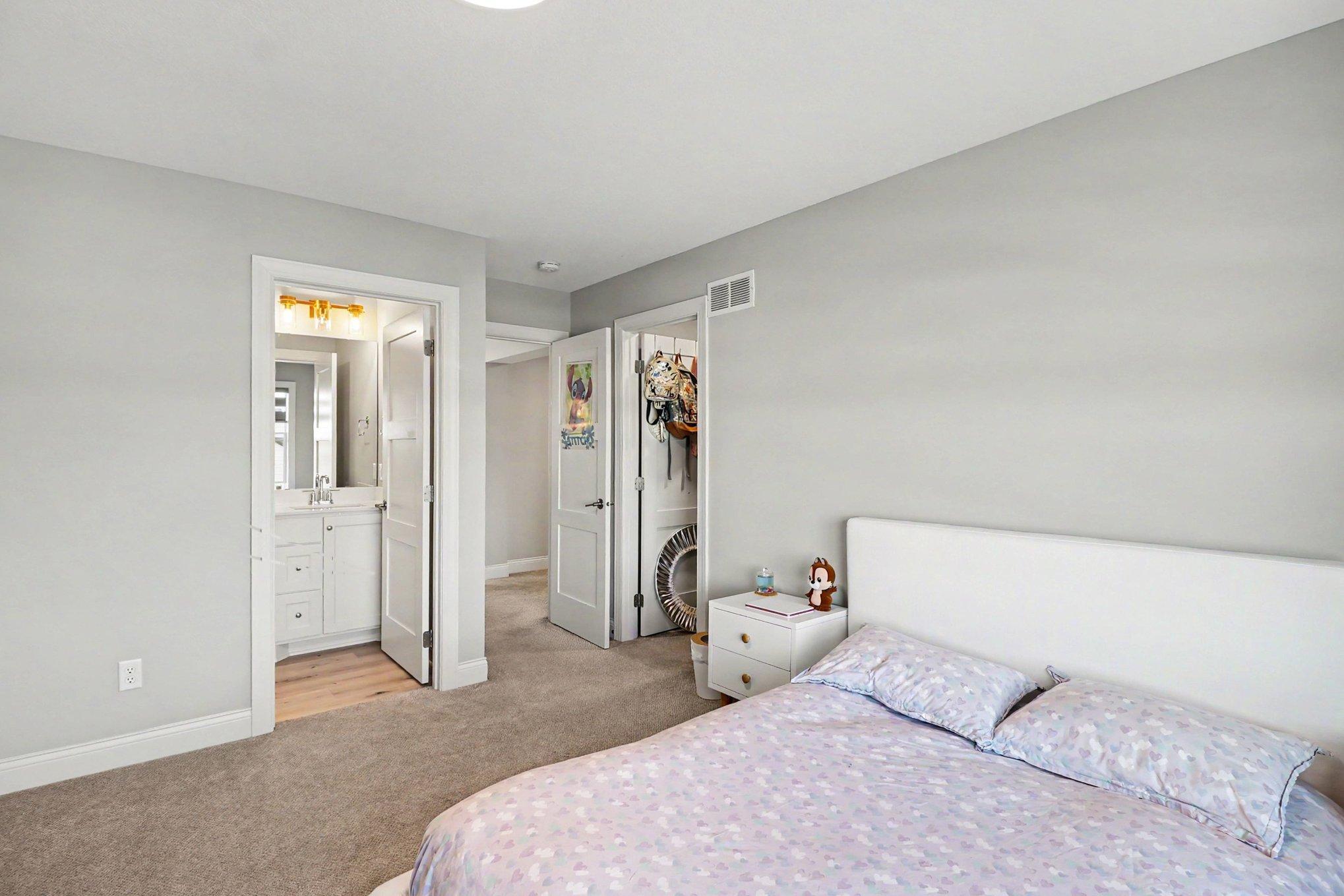 The 2nd bedroom also has a walk-in closet.