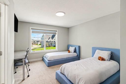 4th bedroom shares a Jack and Jill bathroom.