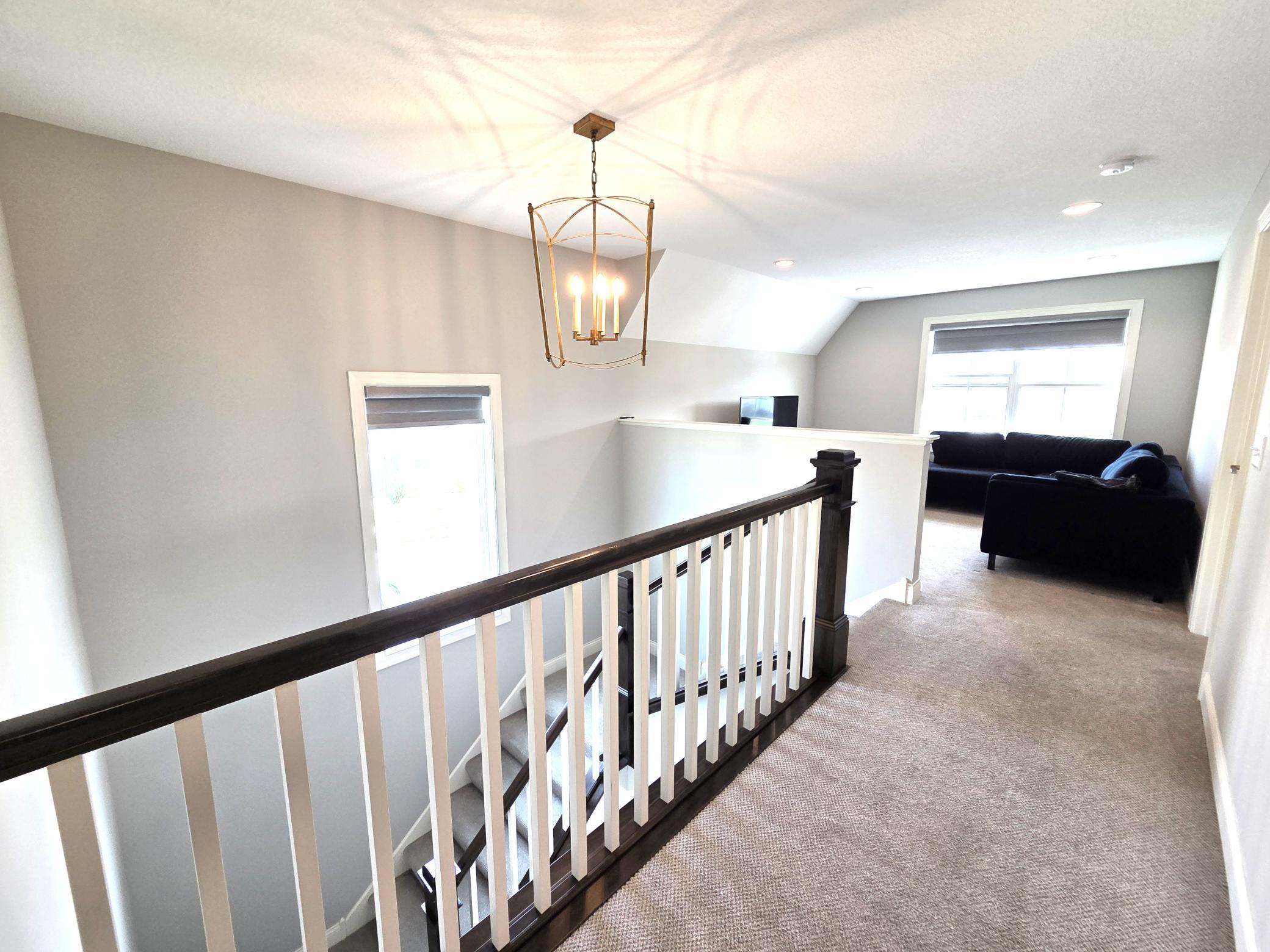 Second-floor landing towards the loft.
