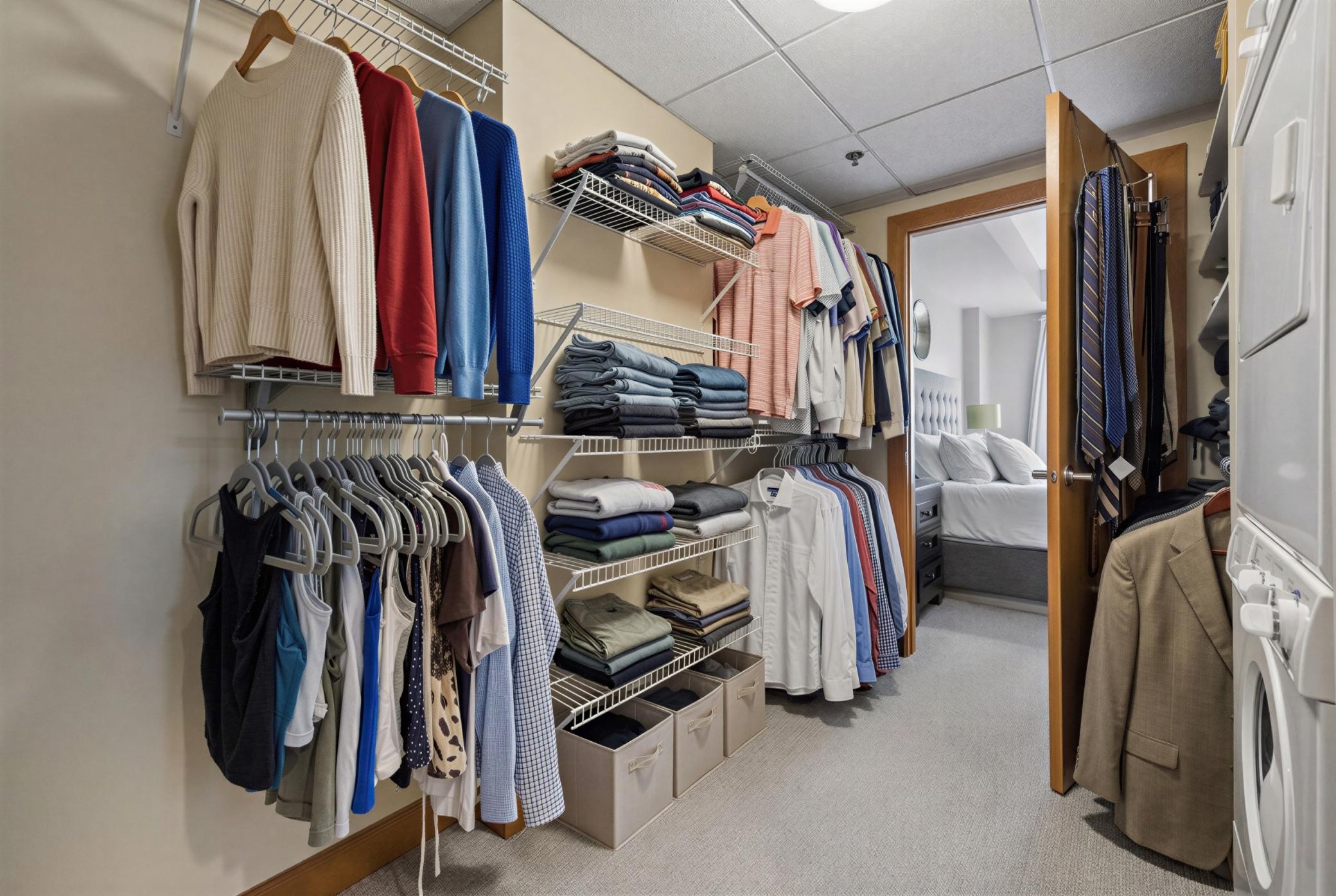 Primary closet