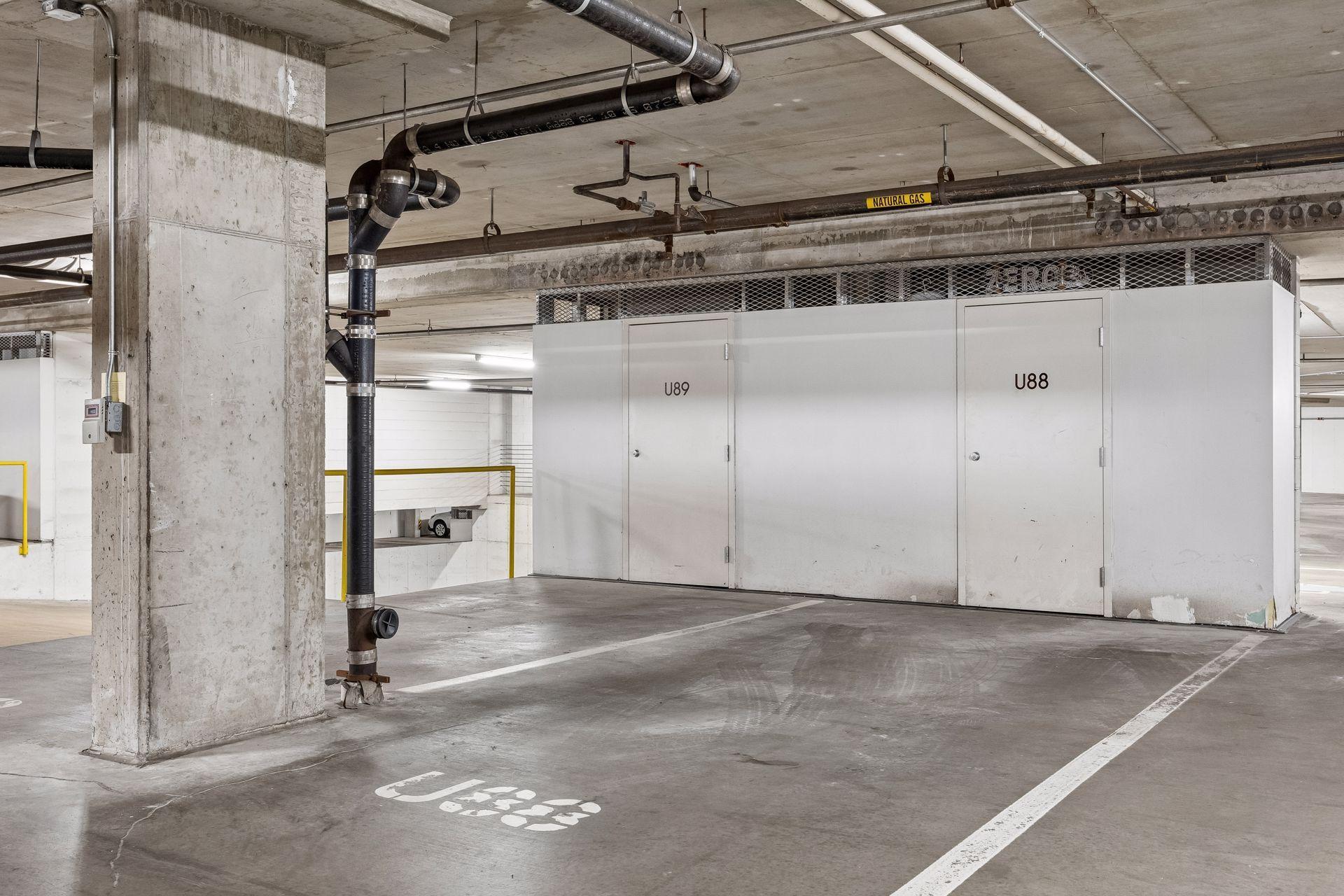 Heated underground parking
