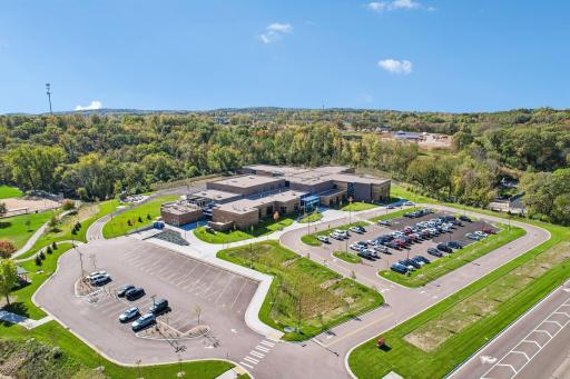 The brand new Bayport Elementary is a short walk away