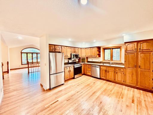 Eat in kitchen, adjacent to dining room and sunroom