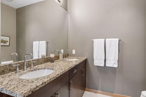 Primary Private Bathroom with His & Her Sinks