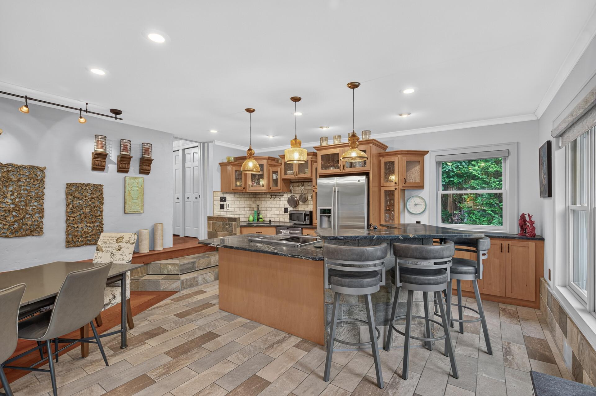 Full kitchen makes this level ideal for extended stays, guests or rental use.