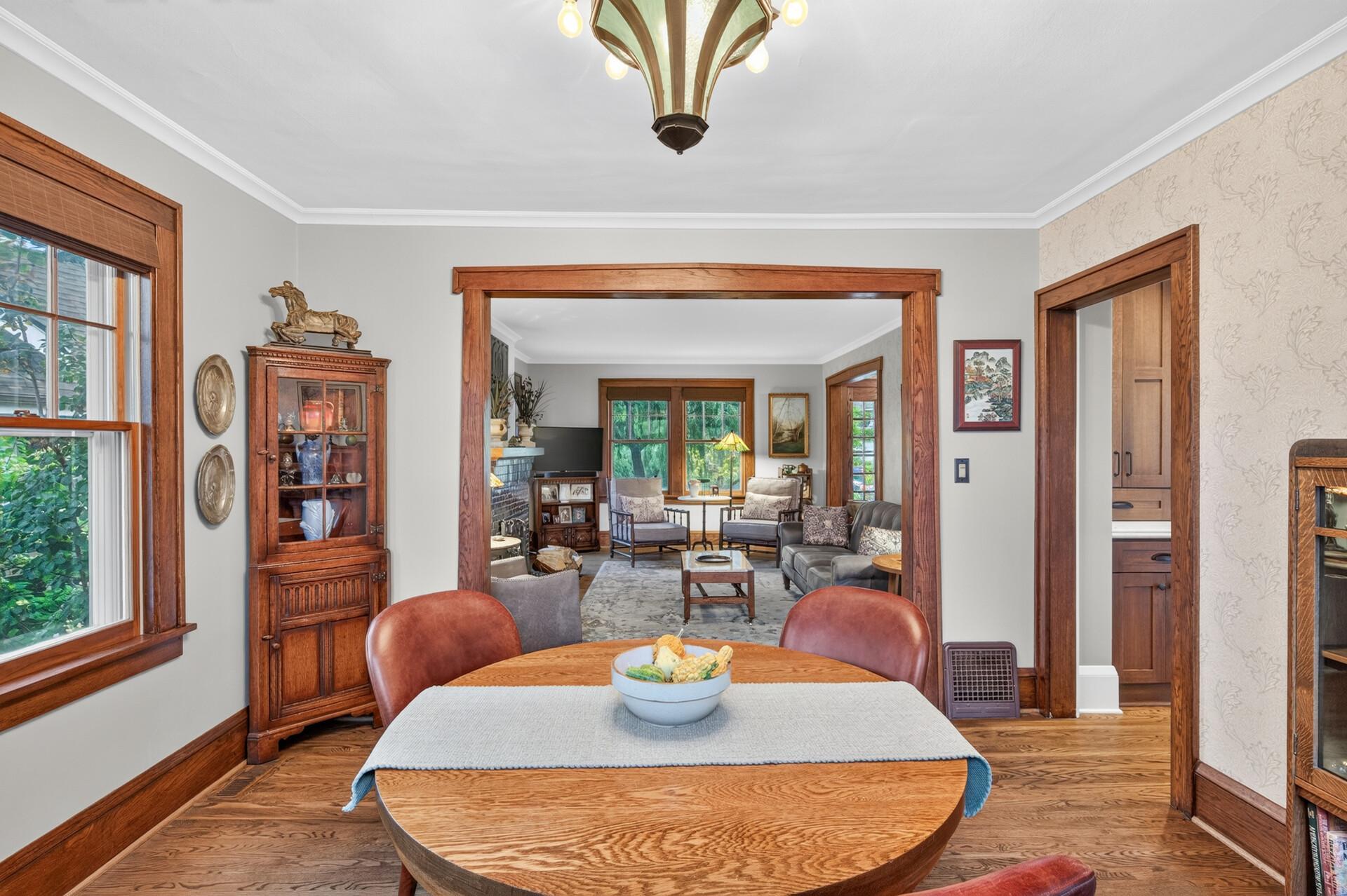 A warm and inviting dining space for gatherings large or small.