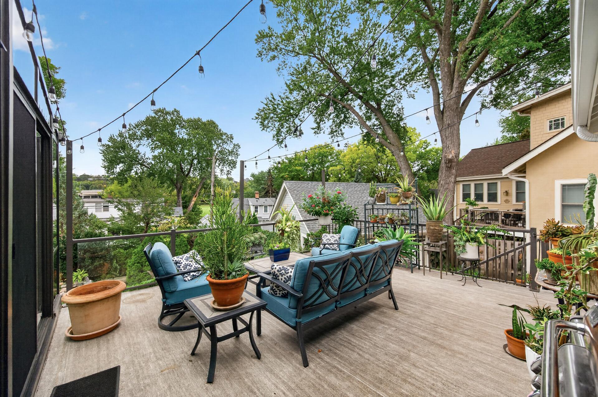 Expansive outdoor deck creates another exceptional living and entertaining space.
