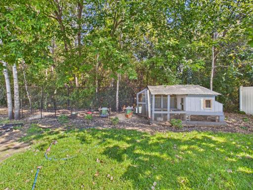 Chickens and coop can stay with the house or be removed.