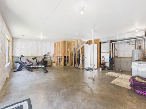Space to finish off with a bathroom and family room or ?