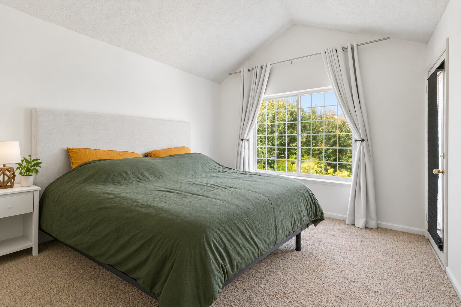 Virtually edited Primary Bedroom