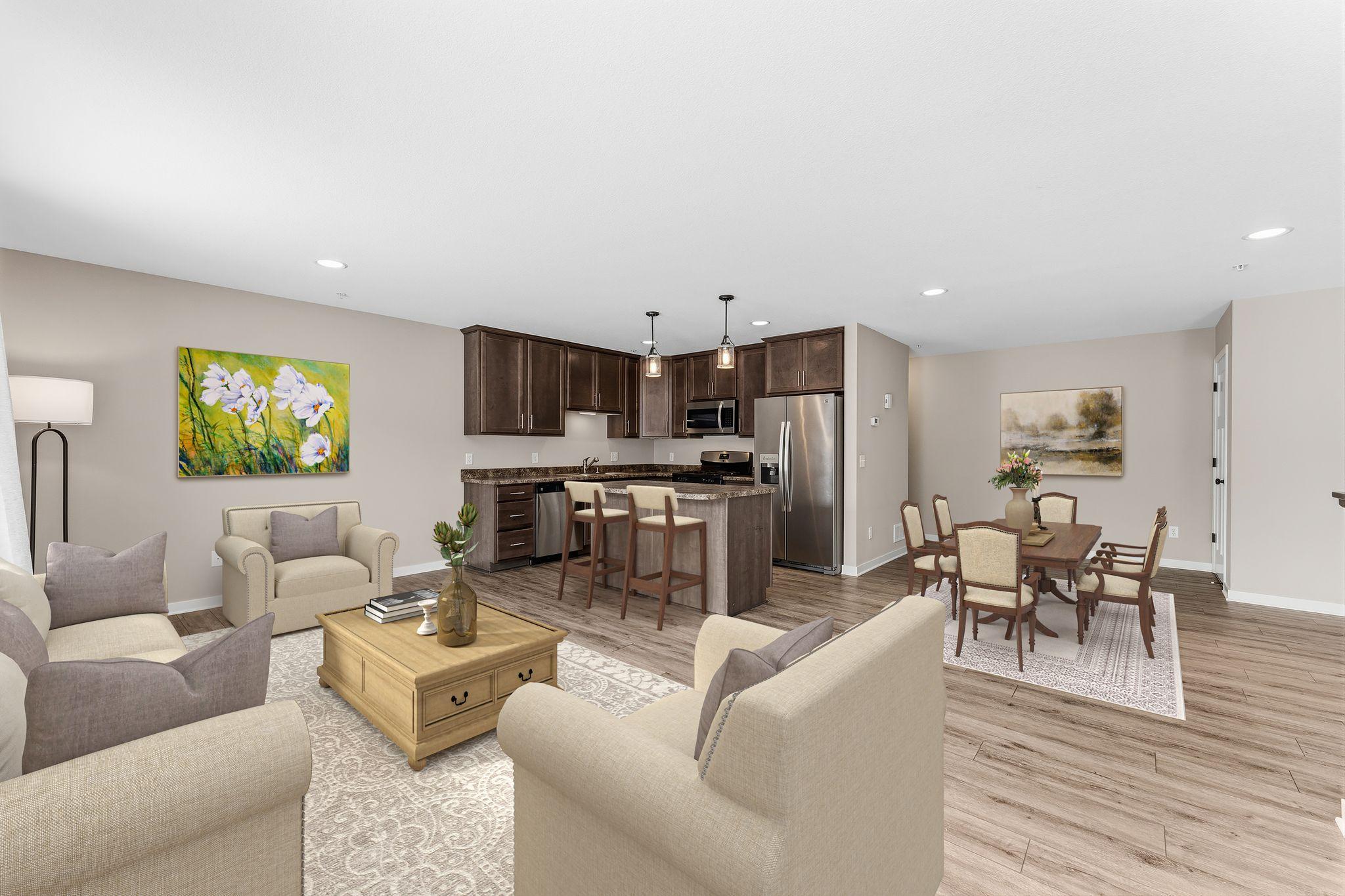 Virtually Staged-lots of space to entertain!