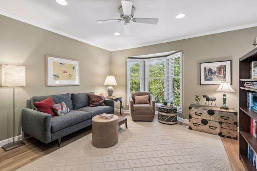 Bedroom #2 could function as a primary bedroom as well. A large room with walk in closet and office alcove.