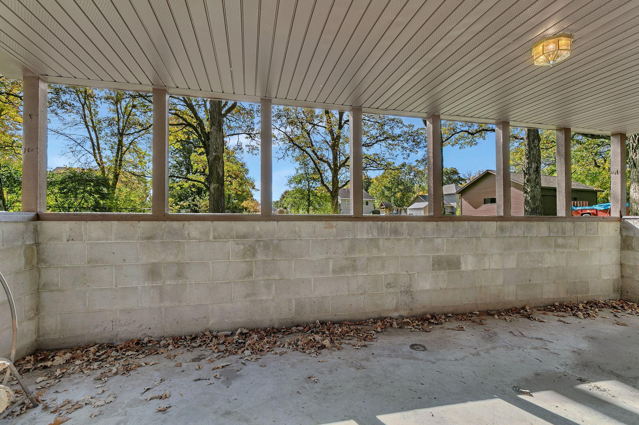 Covered patio