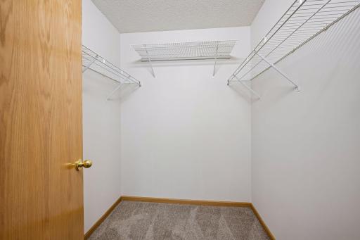 Nice size walk-in closet in the primary bedroom.
