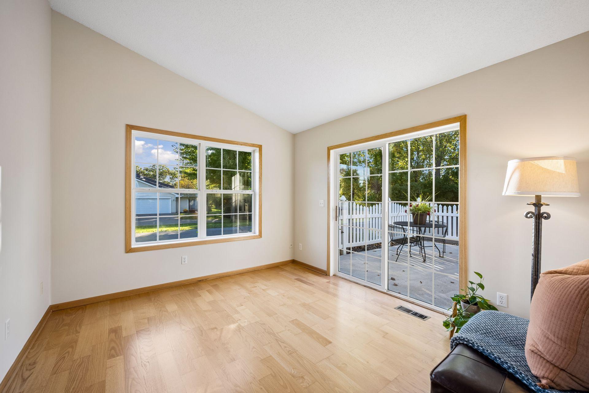 The sunroom may be your favorite place to sit and relax.