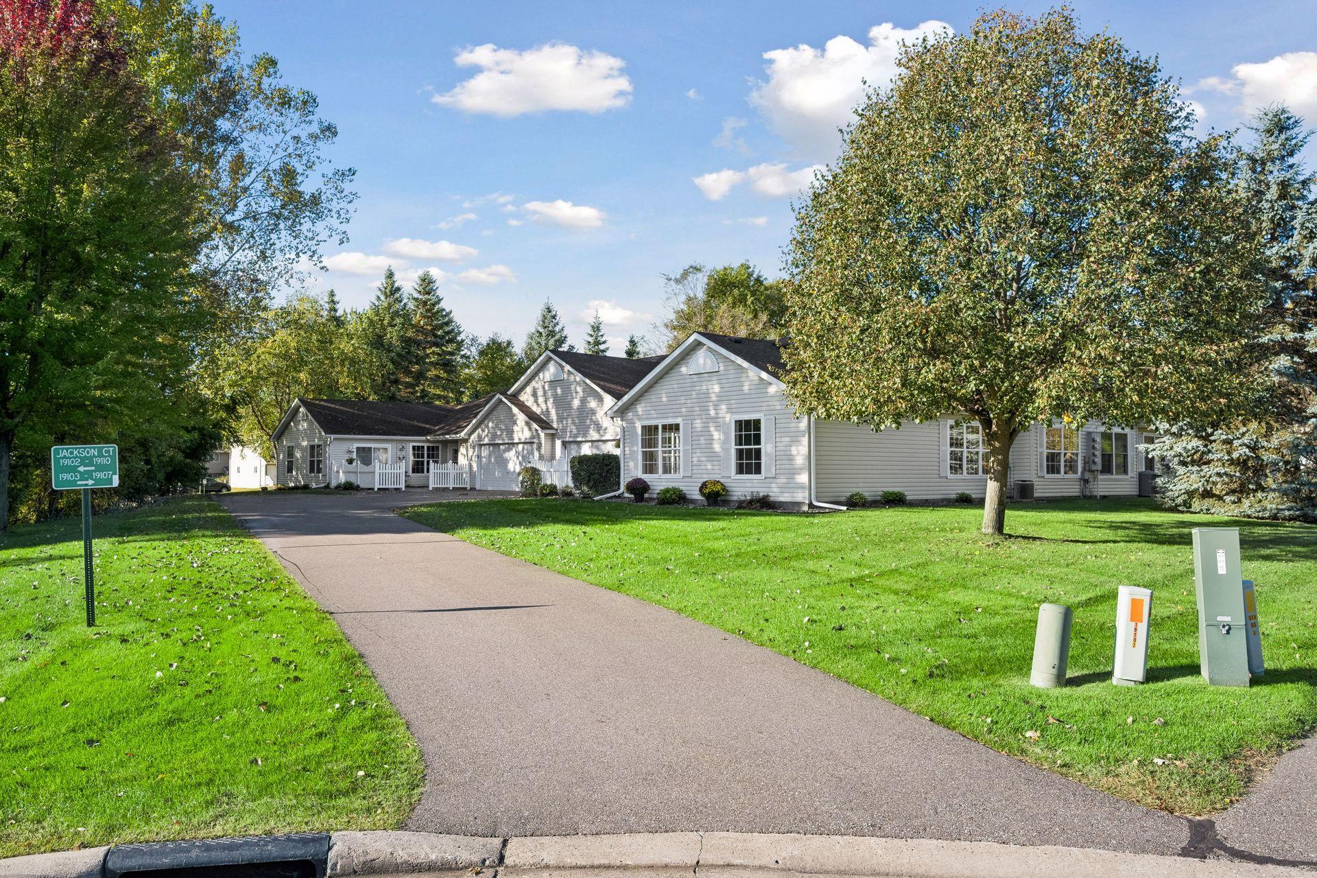 Driveway to the home.