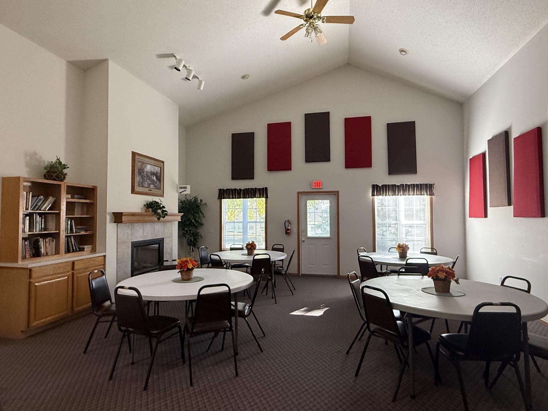 Use the community room to host your large gatherings!
