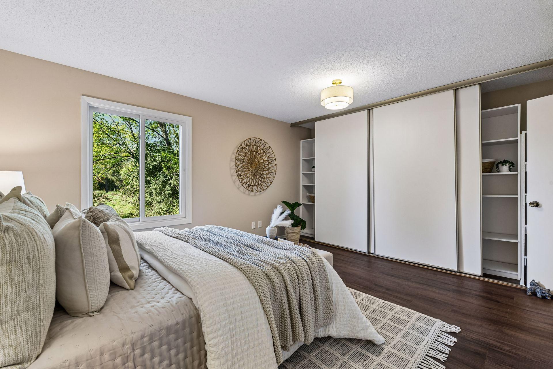 Both bedrooms offer HUGE custom closeted walls