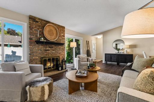 Fireplace is edited - has never been used