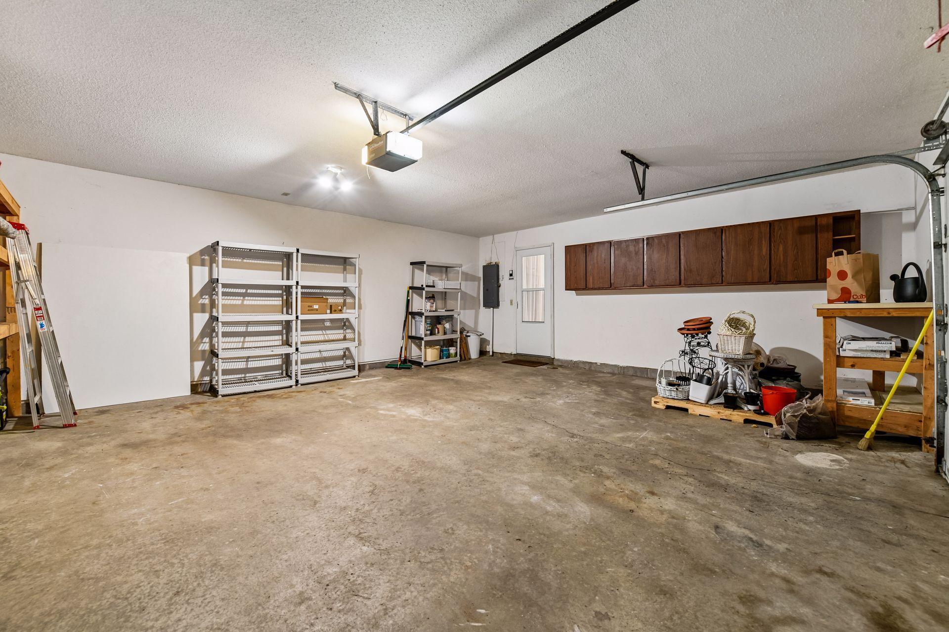 Spacious, oversized 2 car garage
