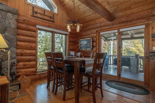 You will love the covered porch located just off the kitchen/dining area. It makes grilling a breeze