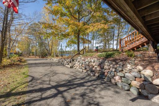Take a peaceful walk to the end of the property on the walking path from the home