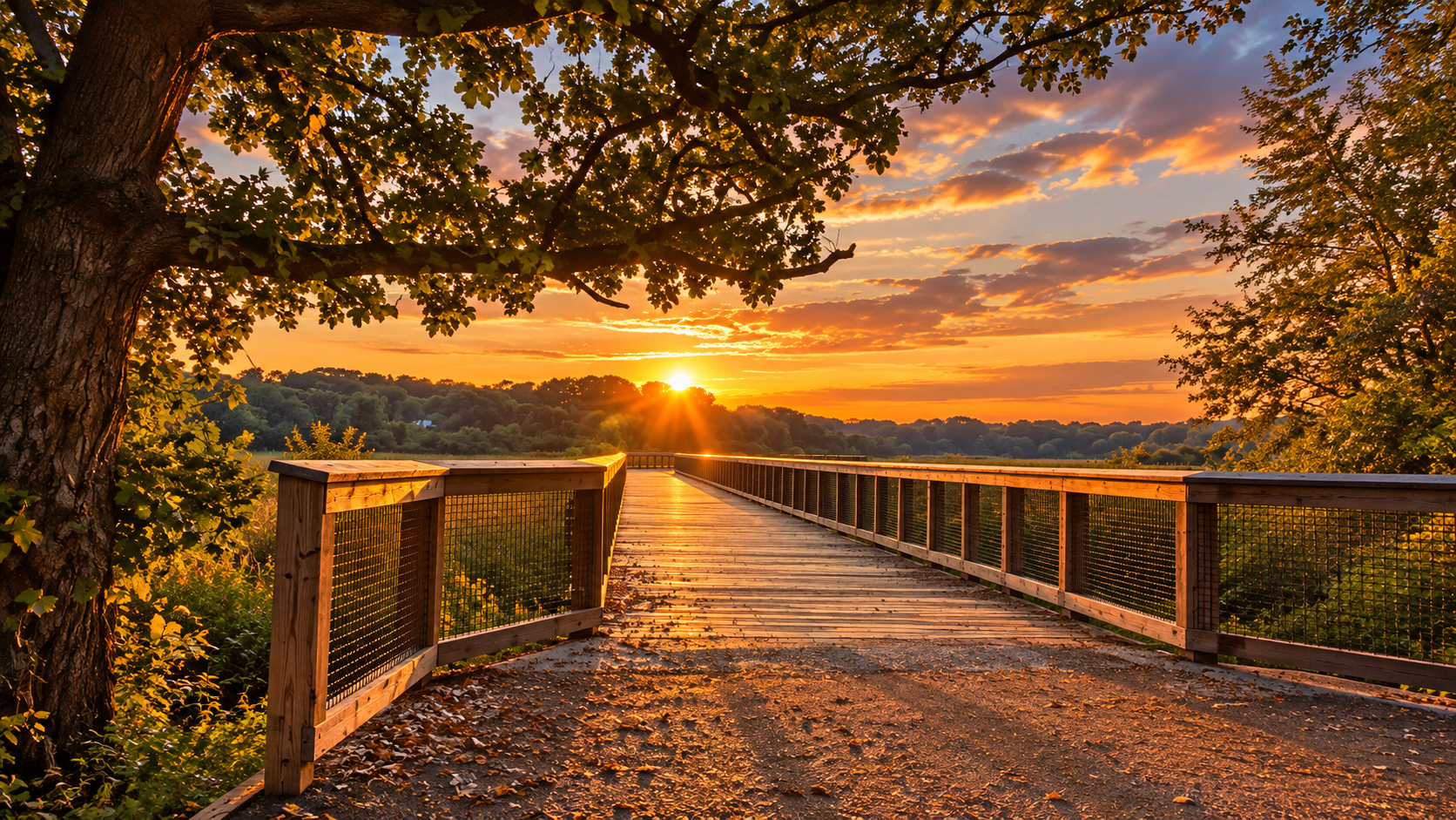 Great biking and running trails