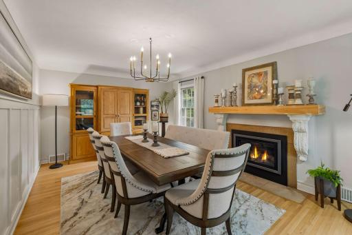 Flexible living spaces - currently a dining room but could easily flip the current dining & living spaces.