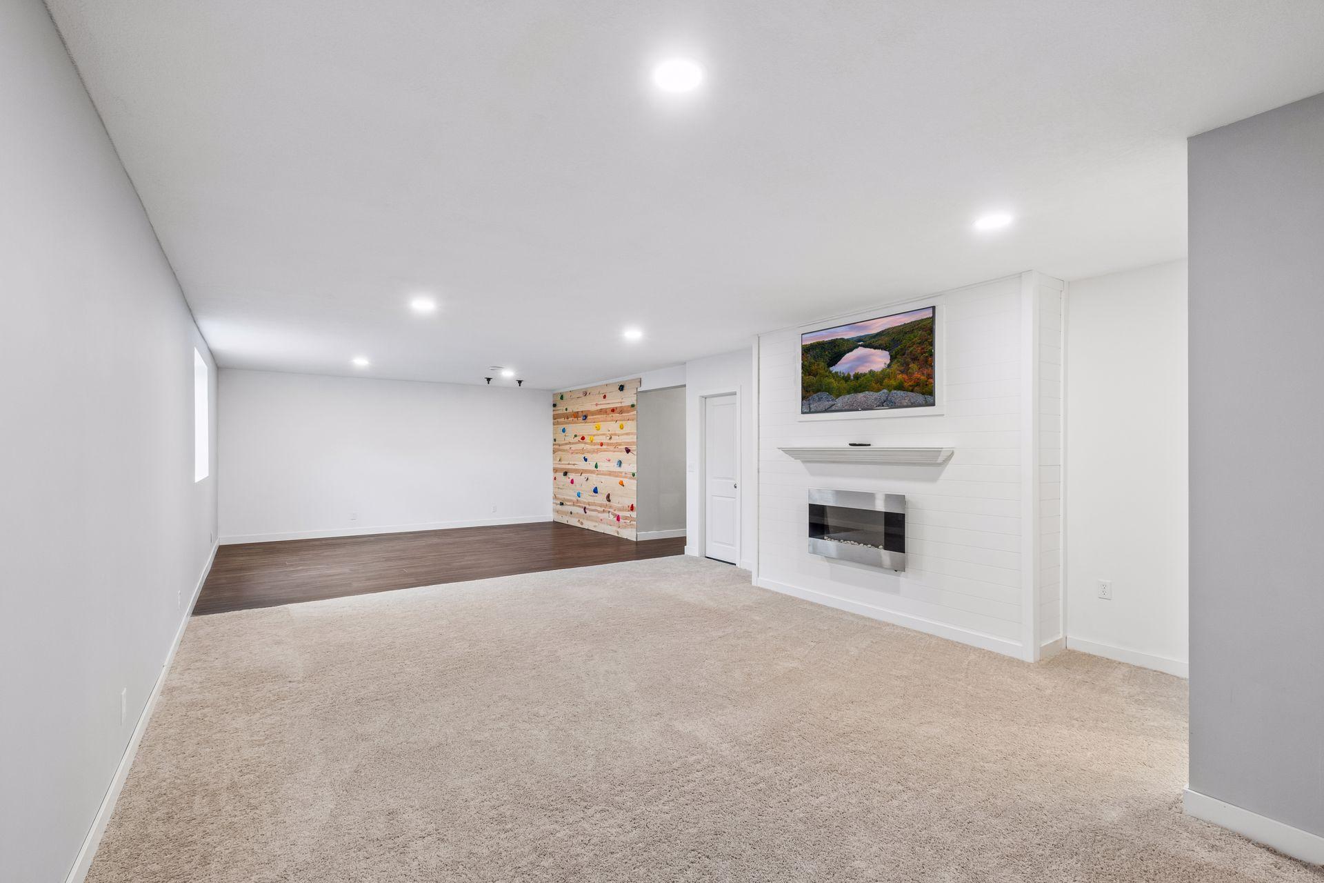 Lower level Family Room and Play Area