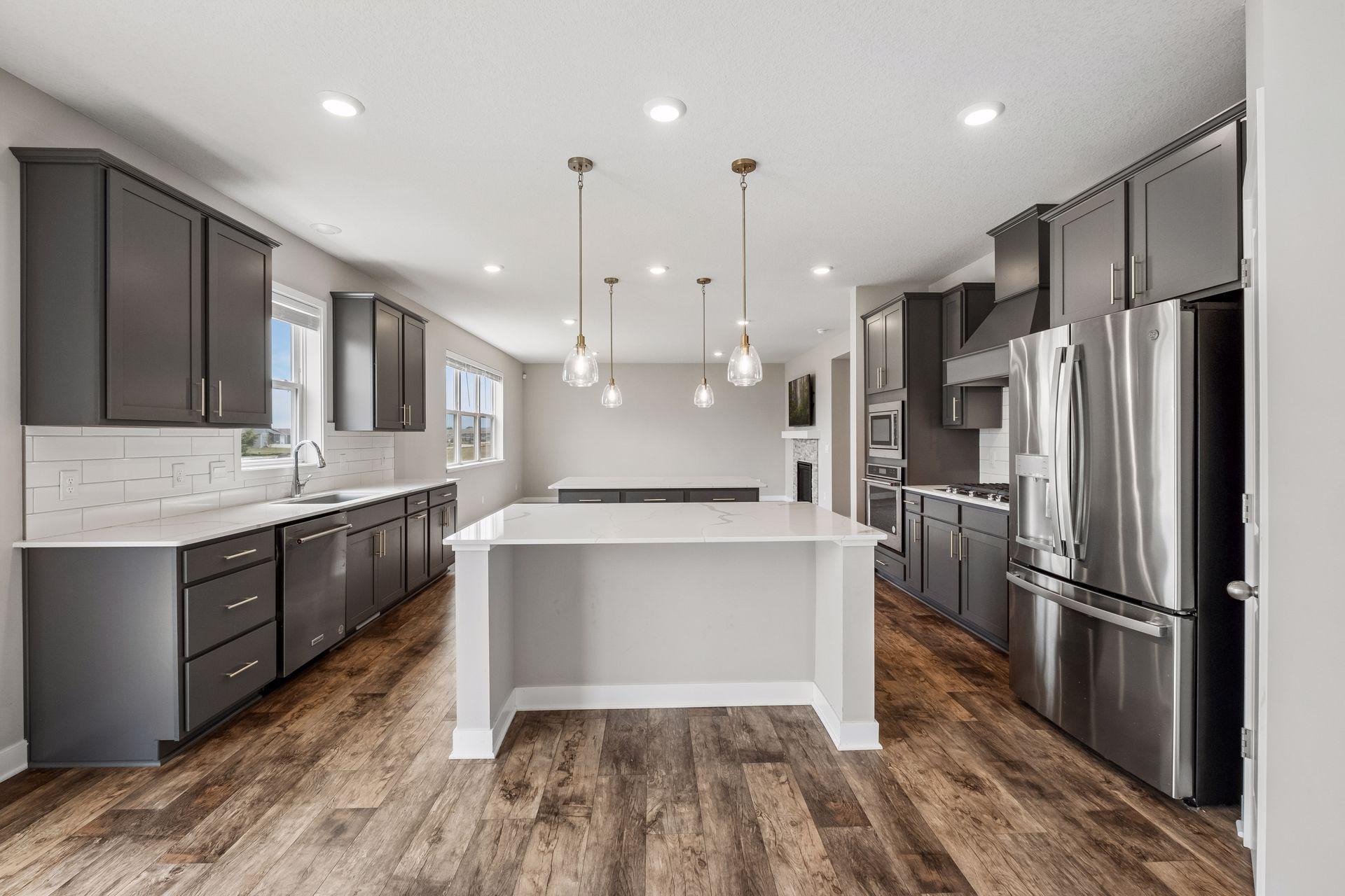 Desirable open floor plan
