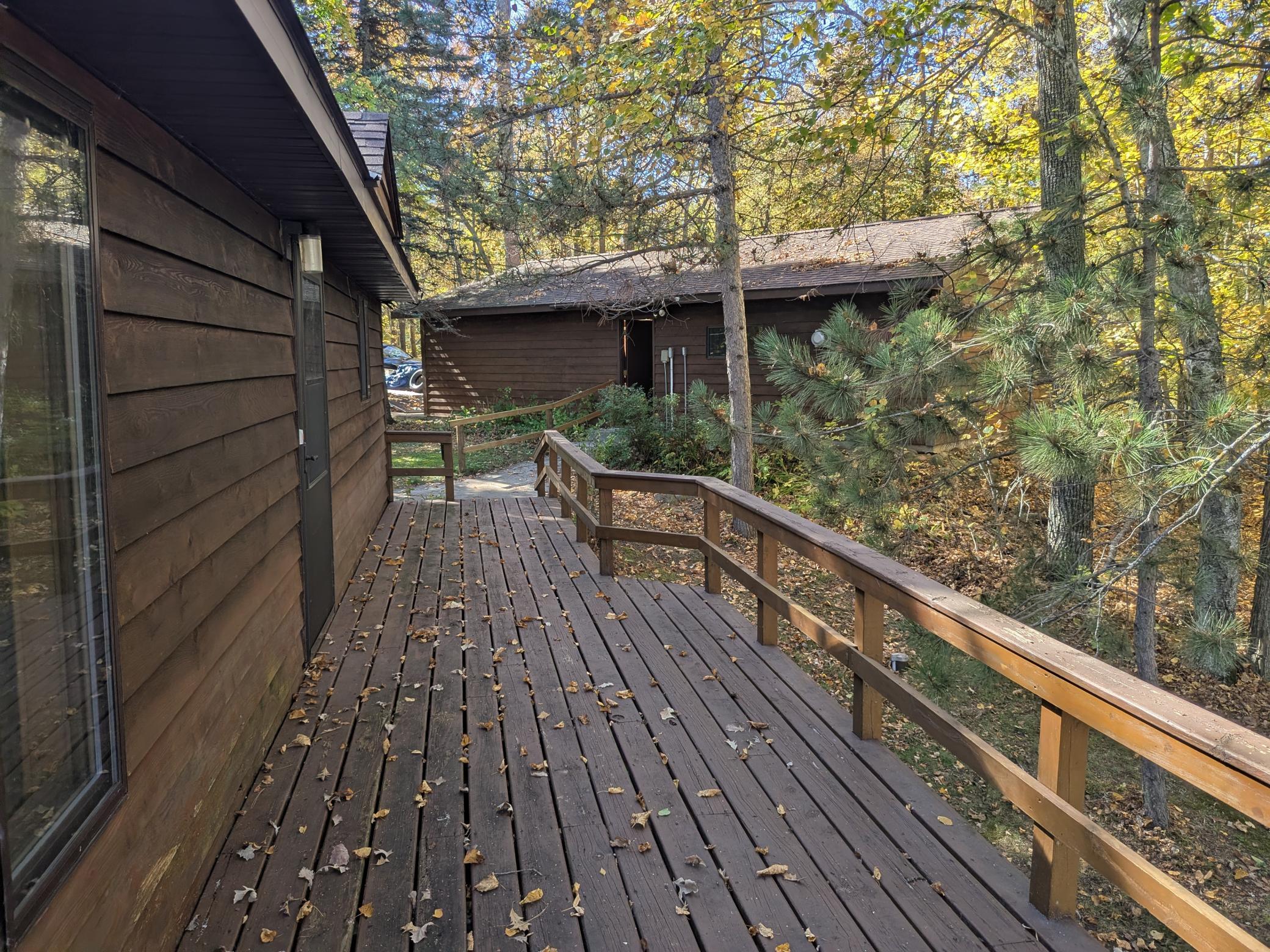 Wrap around deck